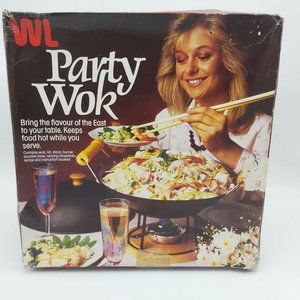 William Levene Ltd Party Wok 1985 Complete in Original Box with Booklet Unused